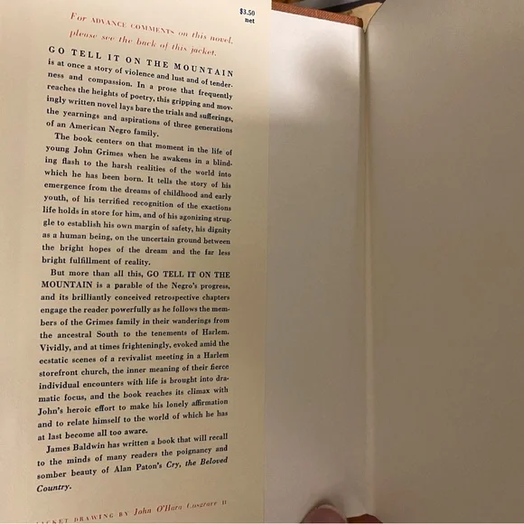 First Edition GO TELL IT ON THE MOUNTAIN by James Baldwin - Picture 8 of 16